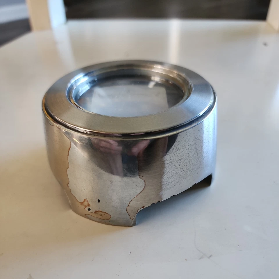 NOS OEM Ford 1966 Galaxie 500 7 Litre Steering Wheel Horn Button Emblem Ornament - Image 2 of 4