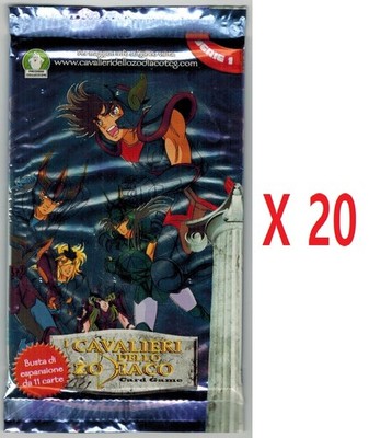 Ritter Tierkreis Kartenspiel I Serie Lot 20 Tüten Edel Saint Seiya