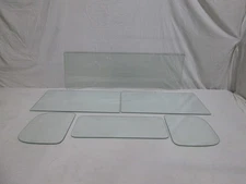 Glass Set for 1935 Ford 5 Window Coupe Windshield, Doors, Quarters & Back Glass