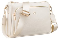 Rovicky beige Umhängetasche aus Kunstleder