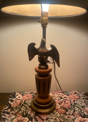 Vintage American Eagle Table Lamp (WORKING)