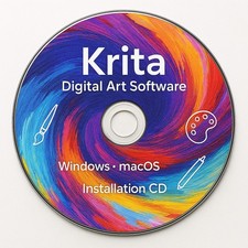 Krita Digital Art Software – Windows & Mac CD Installer 