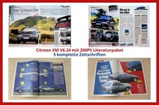 Citroen XM V6.24 mit 200PS Literaturpaket - 5 komplette Zeitschriften
