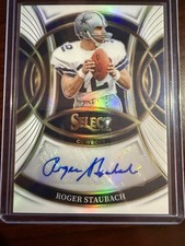 ROGER STAUBACH 2025 SELECT SIGNATURES WHITE PRIZM AUTO /35