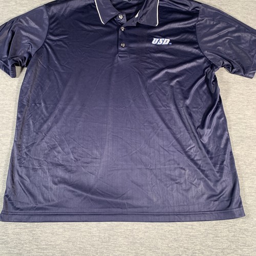 San Diego Toreros Shirt Polo Mens 2XL Navy Blue NCAA Basketball Champion USD - Picture 3 of 13