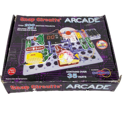 Elenco Snap Circuits Arcade Electronics Kit w/ Manual, Many Extra Pieces SCA-200