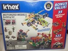 K'NEX Motorized Models Building Set 1051 Pieces, 86 Builds