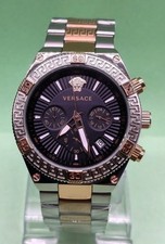 Luxury Versace Chronograph Date Indicator Quartz Analog Men's Wrist Watch