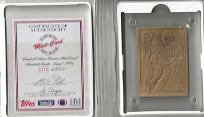 Marshall Faulk Colts 1994 Topps Bronze Mint Card - Highland Mint - 178/2500