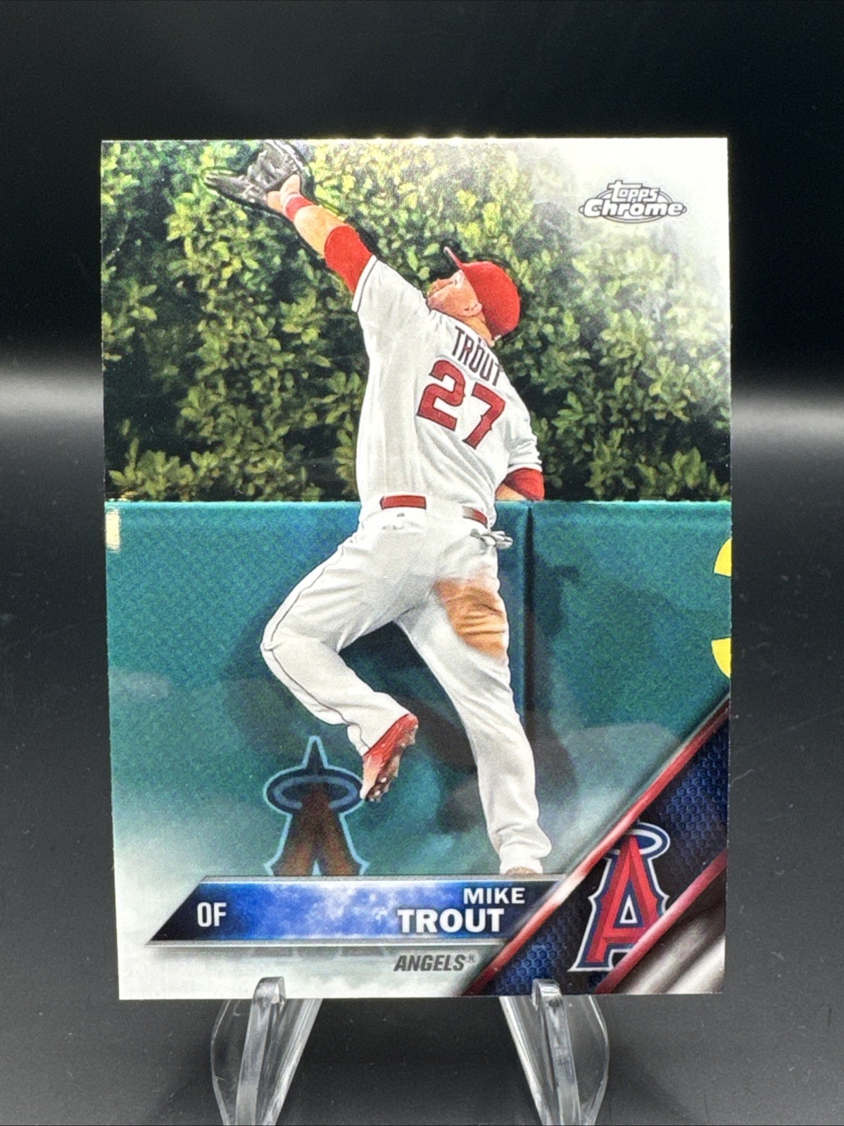2016 Topps Chrome Mike Trout #1 Angels 83