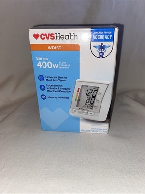 CVS Health Wrist Blood Pressure Monitor Machine BP Cuff- Series 400w -Fits Most