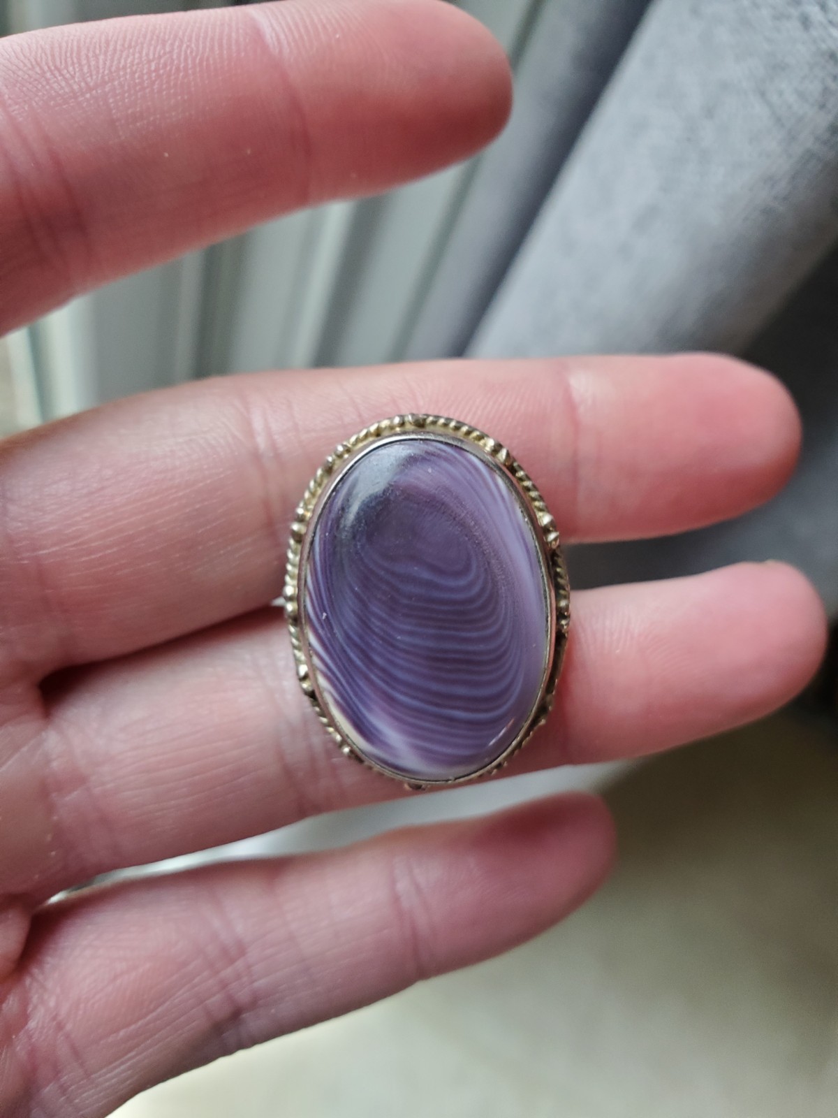 Wampum Shell 925 Ring Size 9 - image 4