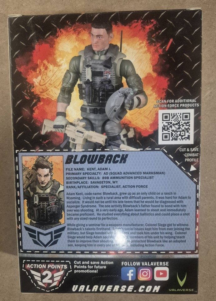 Valaverse Action Force SDS-01 BLOWBACK Action Figure NEW/SEALED | eBay