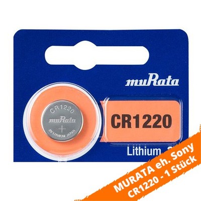 1 x Batterien muRata eh. Sony CR1220 Lithium Knopfzelle 40mAh 3V CR 1220 NEU