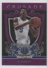 2019-20 Panini Prizm Draft Picks Crusade Purple Prizm RJ Barrett #72 00jz