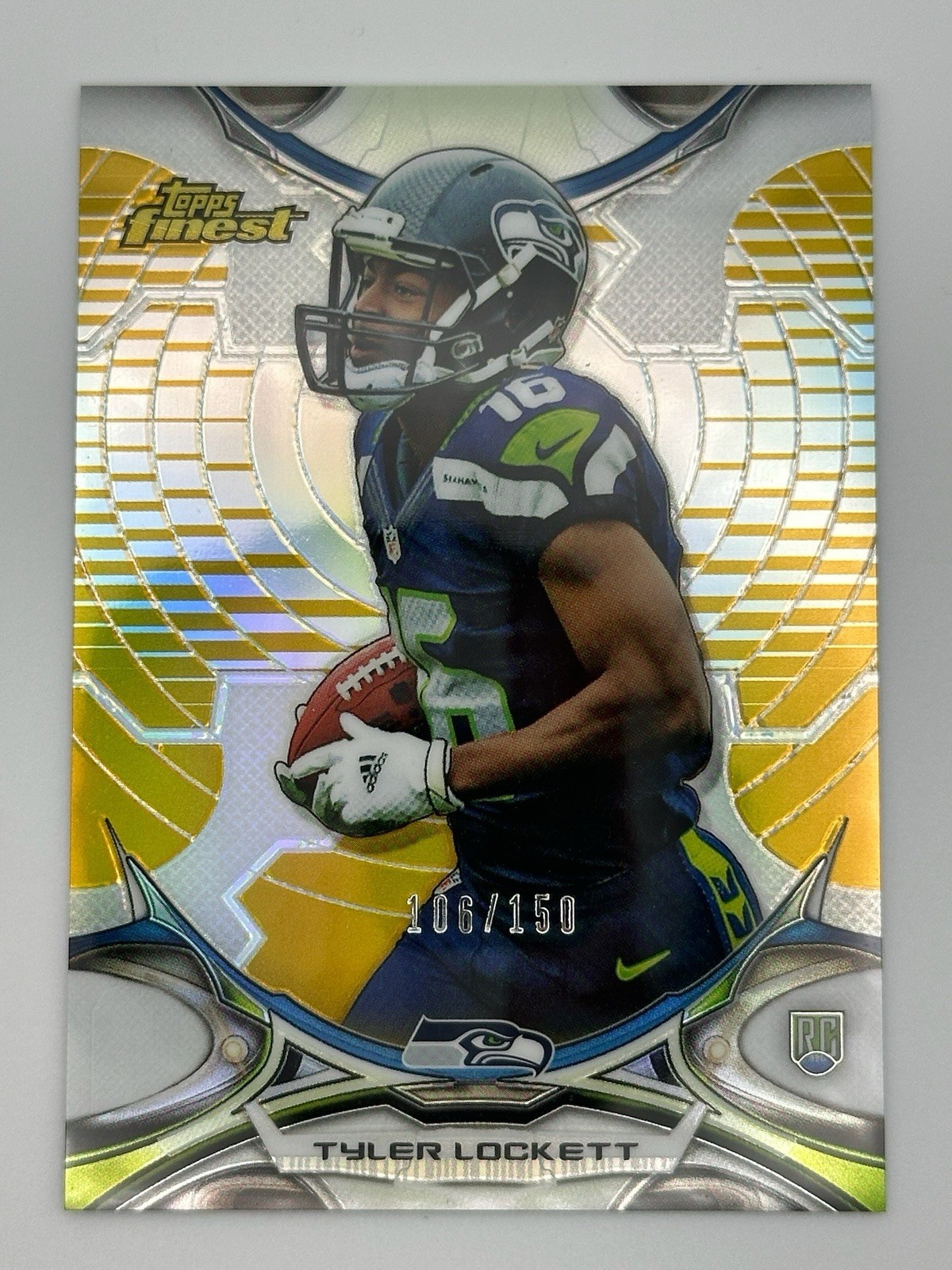 Tyler Lockett Finest #7 Gold Refractor
