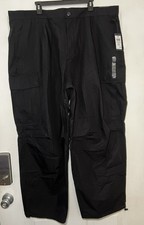 LCKR Men's Size 3XL Black Trinity Baggy Fit Parachute Cargo Pants NET NEW