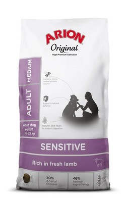 ARION Original Sensitive Adult M Lamb Rice Hunde Magen-Darm-Problemen 12 kg