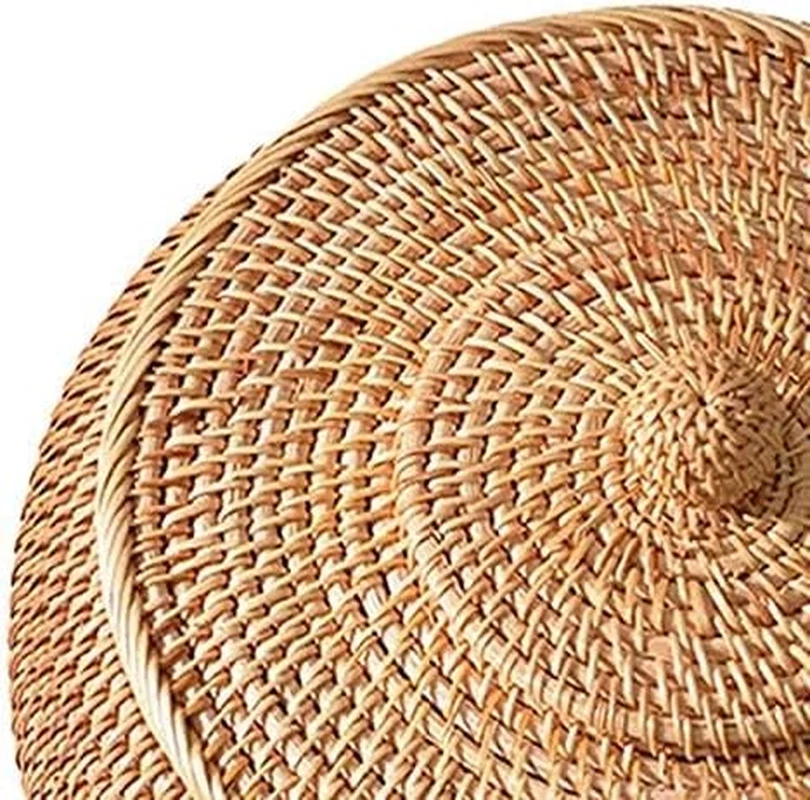 Rattan Boxes with Lid Wicker Tray - Thumbnail 5
