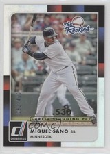 2016 Panini Donruss The Rookies Stat Line Career 282/400 Miguel Sano #TR5 fm0