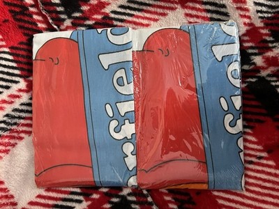 Famous Maker Garfield Cotton Striped Standard Pillowcase Set Multicolor vintage 