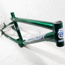 PRO CONCEPT 18.5" JUNIOR MINI MICRO ALUMINUM BMX RACING GREEN FRAME 2lb 8.5oz