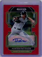 2022 Panini Prizm Draft Picks Red 45/50 Hunter Patteson #PDP145 Auto 0it8