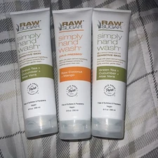 Raw Sugar Simply Hand Wash Lot 3 (2 green tea cucumber & 1 coconut and mango)
