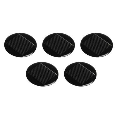 Mini Solar Panel Cell 0.5V 270mA 0.135W 45mm for DIY Project Pack of 5