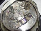 925 STERLING SILVER SCRAP LOT 177 Grams Powder Jar Lid single Earrings jewelry — photo 5