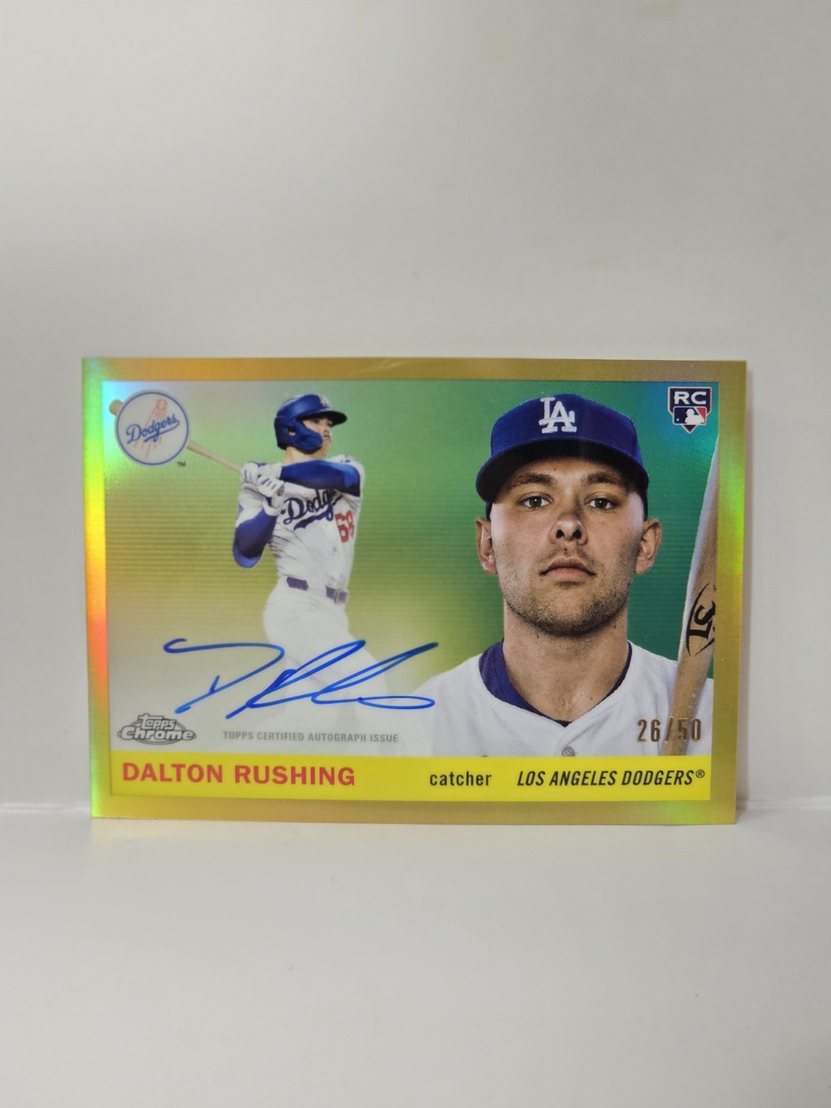 2025 Topps Chrome Platinum Dalton Rushing Auto True Gold 26/50 🔥