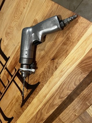 Vintage Pneumatic Air Drill Industrial Tool w/ Jacobs Chuck USA Unbranded 3/8 