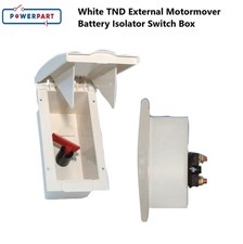 Pennine Caravan White TND External Motormover Battery Isolator Switch Box PO142