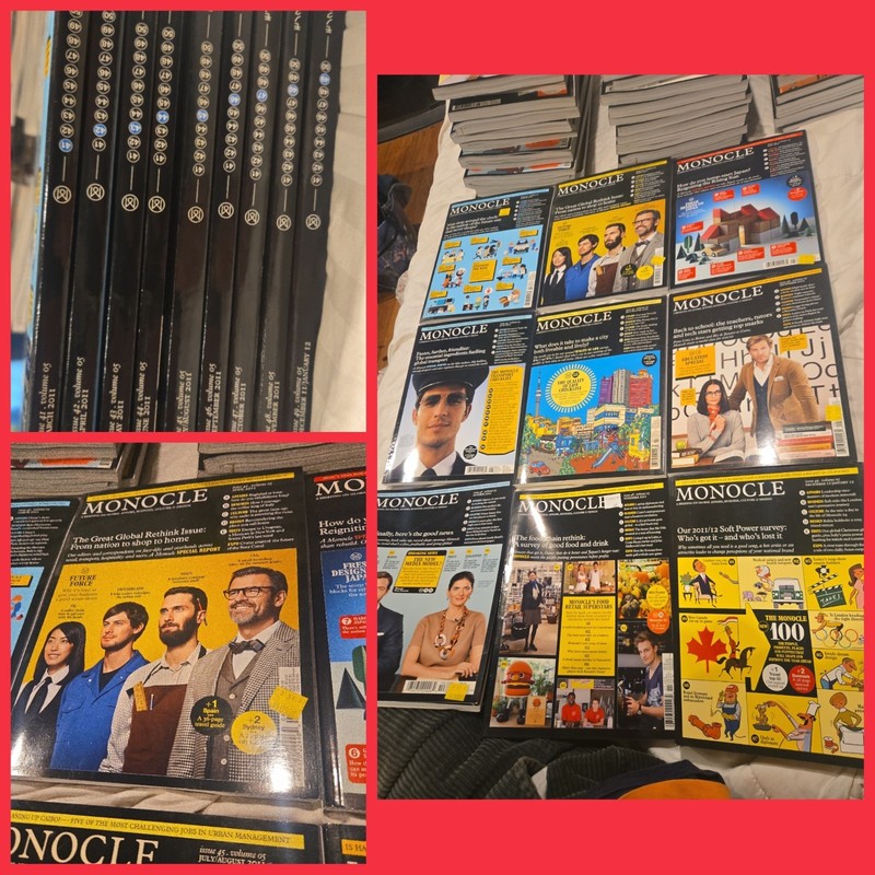 MONOCLE Magazine Vol 05 Issues #41 - 49 2011 2012 Missing1 Set Travel Global Lot