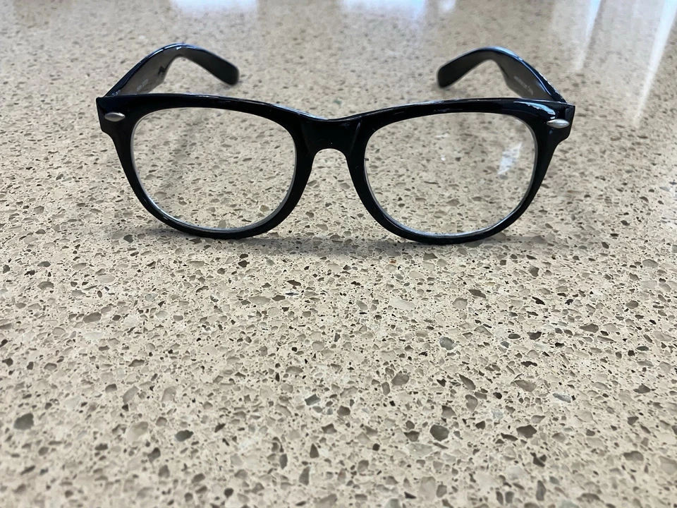 Novedad Anteojos Elope Personaje de Película Halloween Disfraz Nerd Gafas Negras Foto 2 de 4