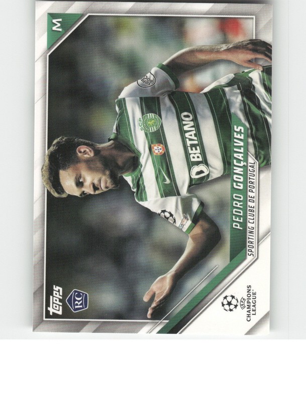 2021-22 Topps UEFA Champions League #61 Pedro Gonçalves Aqua Foil