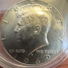 Uncirculated 1969-D Denver Mint 40% Silver Kennedy Half Dollar