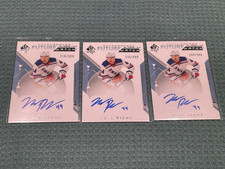 2018-19 Neal Pionk SP Authentic Future Watch Auto FWA Rookie RC (3 Cards)