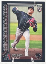 2025 Topps Series 1 Yilber Diaz RC Black 31/74 Arizona Diamondbacks