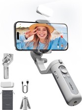 Osmo Mobile 8 Gimbal Stabilizer for Phone, Native Tracking with Audio  Light...