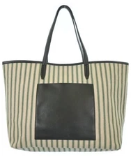 SHIPS Tote Bags WhitexGreen(Stripe Pattern) 2200602371210