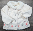 Baby Girl Clothes New Gymboree Snowflake 12-24 Month Faux Suede Glamour Jacket