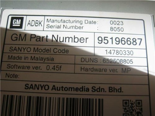 95196687 multifunction screen OPEL INSIGNIA BERLINA 2.0 SELECTIVE 312621 - Picture 3 of 4