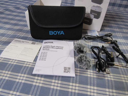 Boya BY-M1V2 Wireless Dual Channel Microphone System (New Open Box) FREE SHIPPIN - Picture 5 of 7