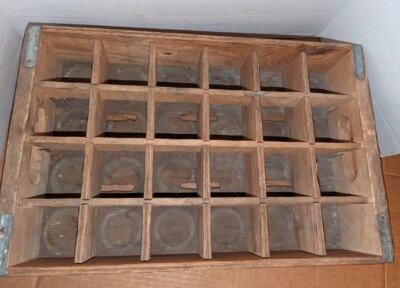 Vintage Enjoy Coca-Cola Coke Plain Wood 24 Bottle Crate Wooden