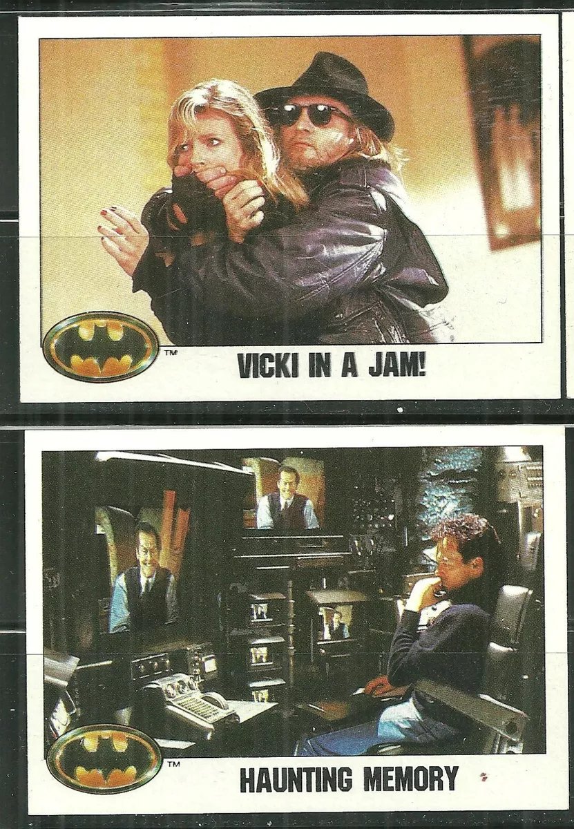 89 TOPPS BATMAN MOVIE CARDS #92-95 VICKI IN A JAM, THE JOKER IS WILD