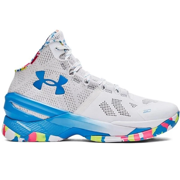 Under Armour Curry 2 Splash Party 3026282-100 White Basketball Shoes  Sneakers