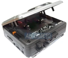 All-In Retro Style Tape Player AM FM Radio Tuner Recorder Timer Voice Recorder
