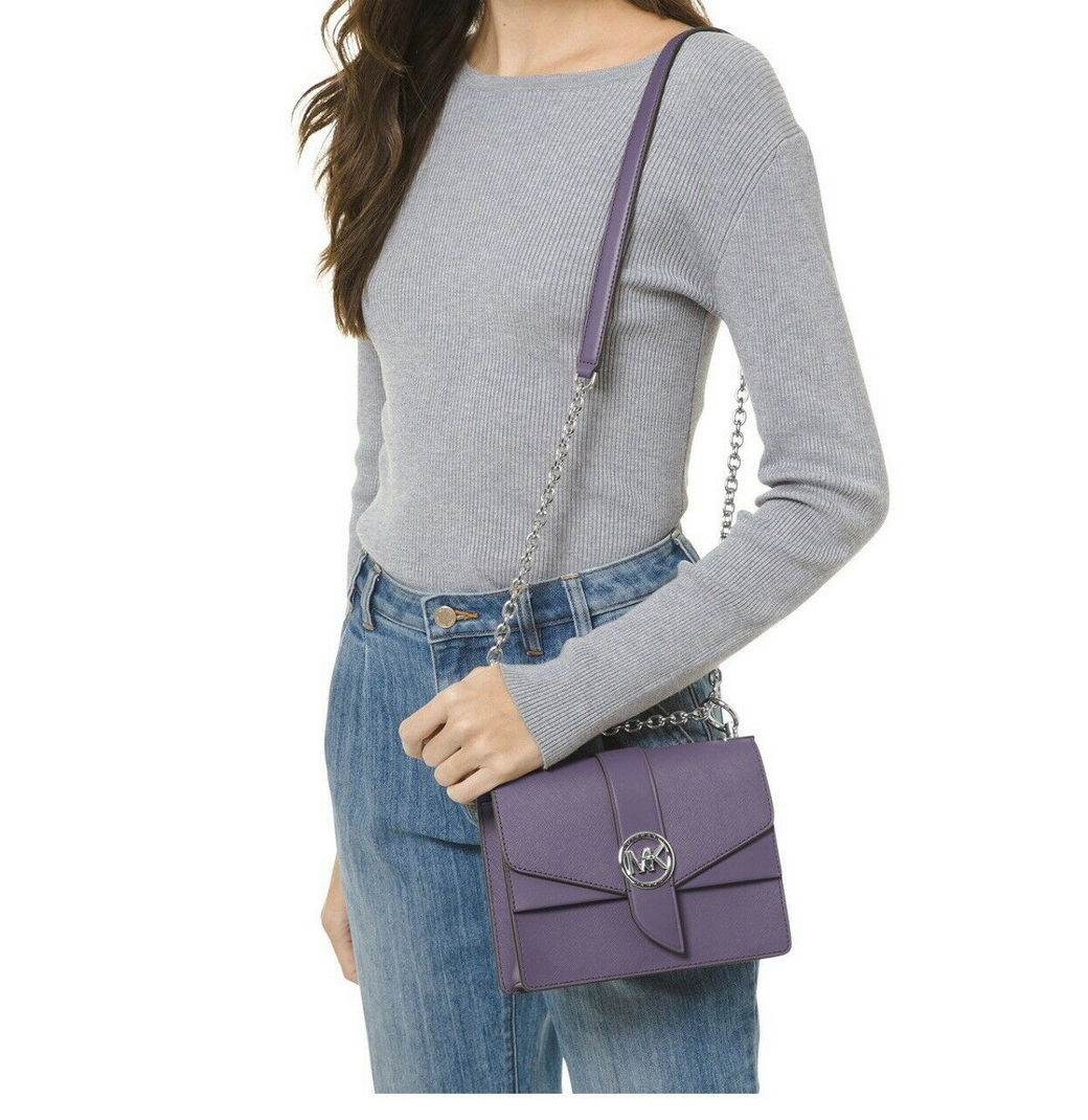 ☂️🍄Michael Kors Greenwich☄️SMALL☄️Convertible Leather