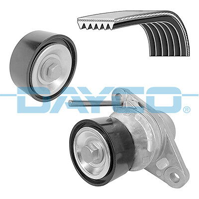 Dayco KPV207 V-Ribbed Belt Set For Dacia Lada Renault-image